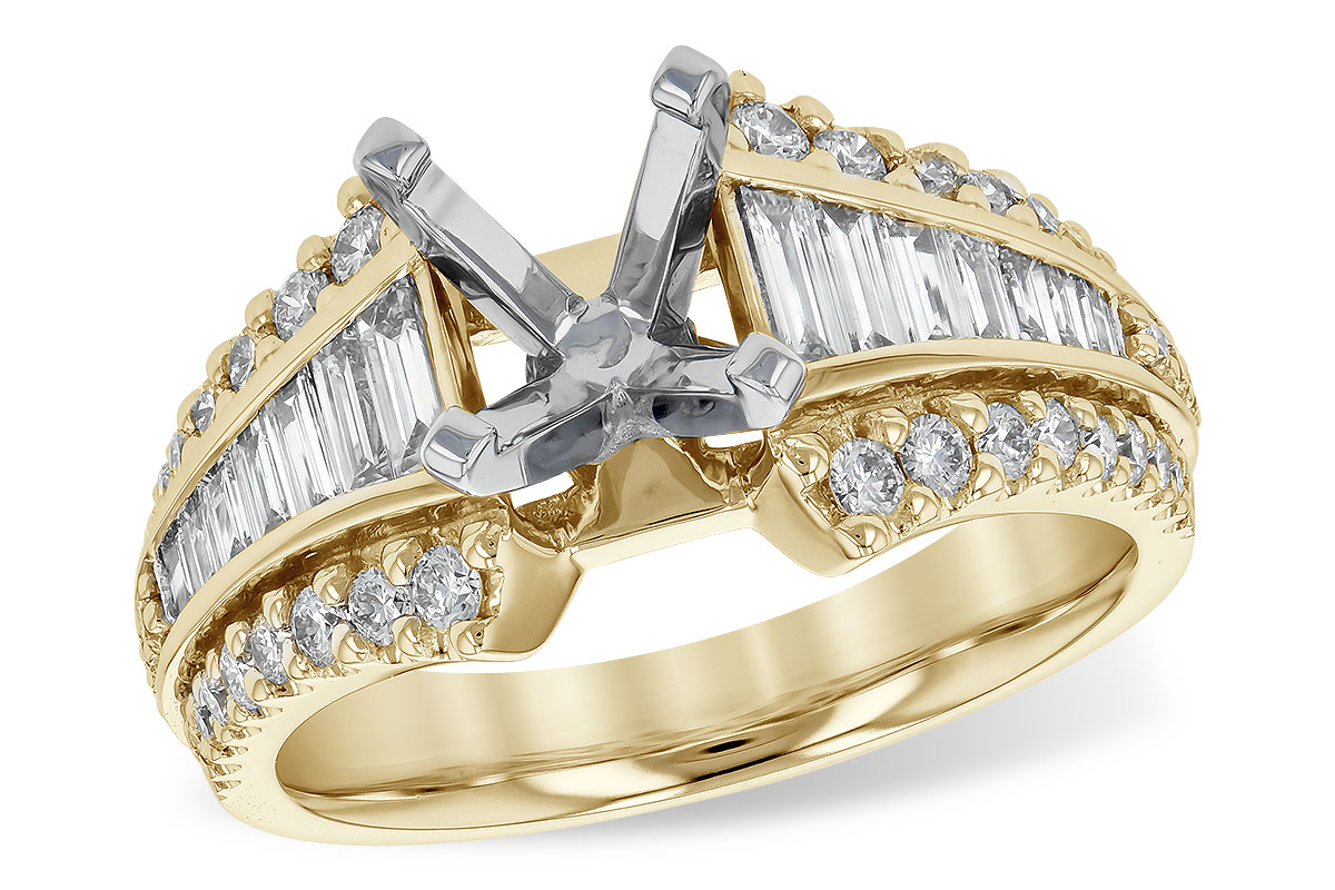 14KT Gold Semi-Mount Engagement Ring