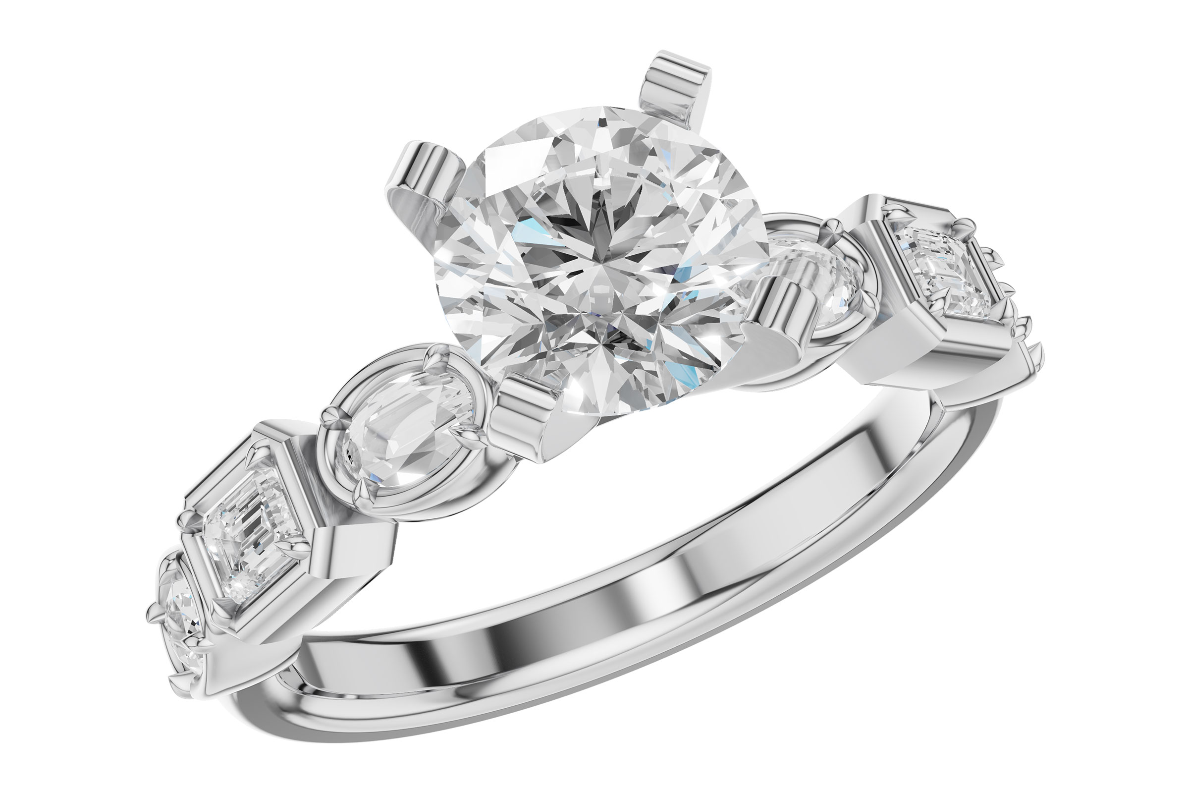 14KT Gold Semi-Mount Engagement Ring