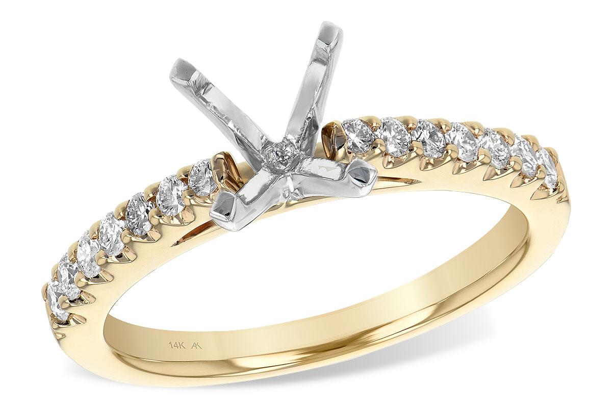 14KT Gold Semi-Mount Engagement Ring