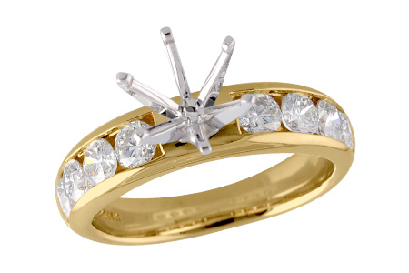 14KT Gold Semi-Mount Engagement Ring