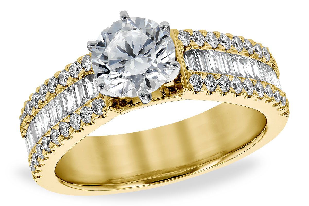 14KT Gold Semi-Mount Engagement Ring