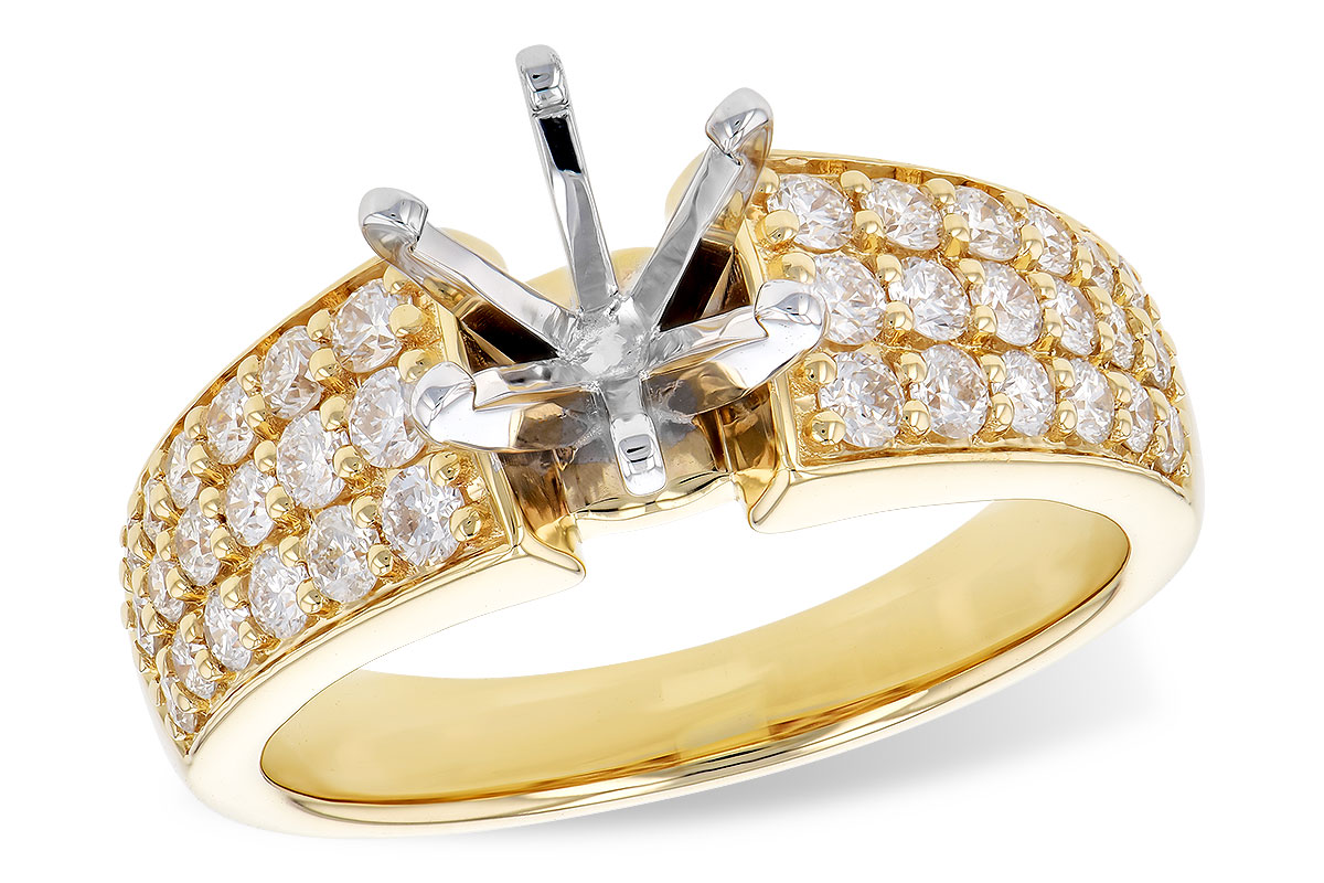 14KT Gold Semi-Mount Engagement Ring