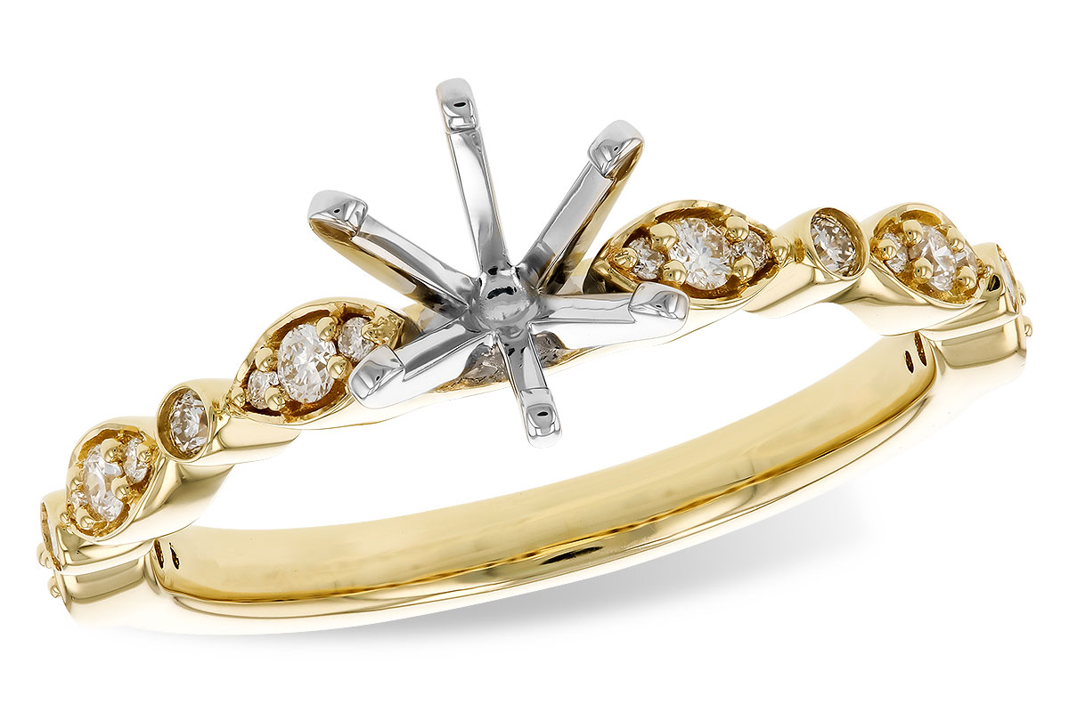 14KT Gold Semi-Mount Engagement Ring