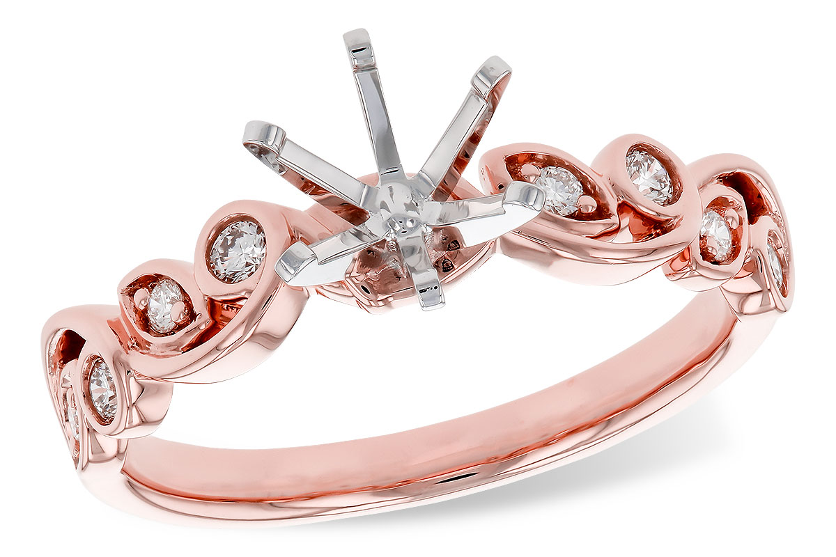 14KT Gold Semi-Mount Engagement Ring