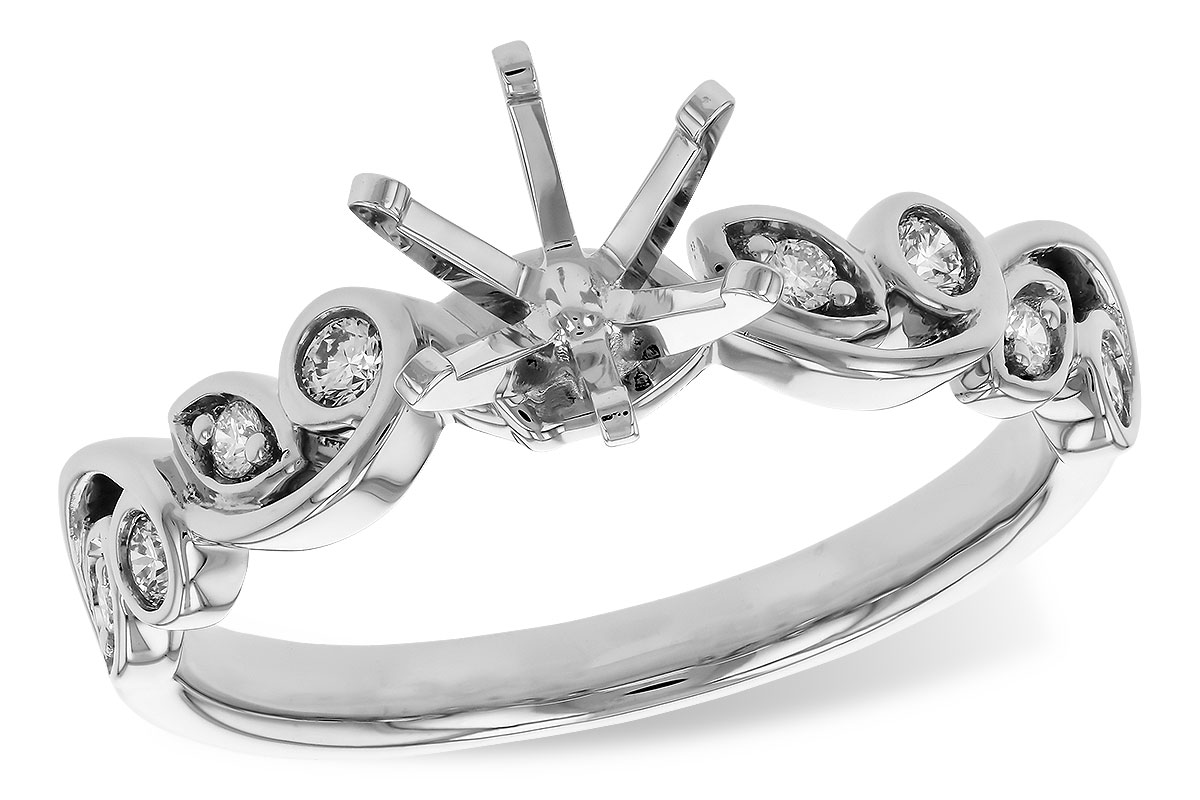 14KT Gold Semi-Mount Engagement Ring