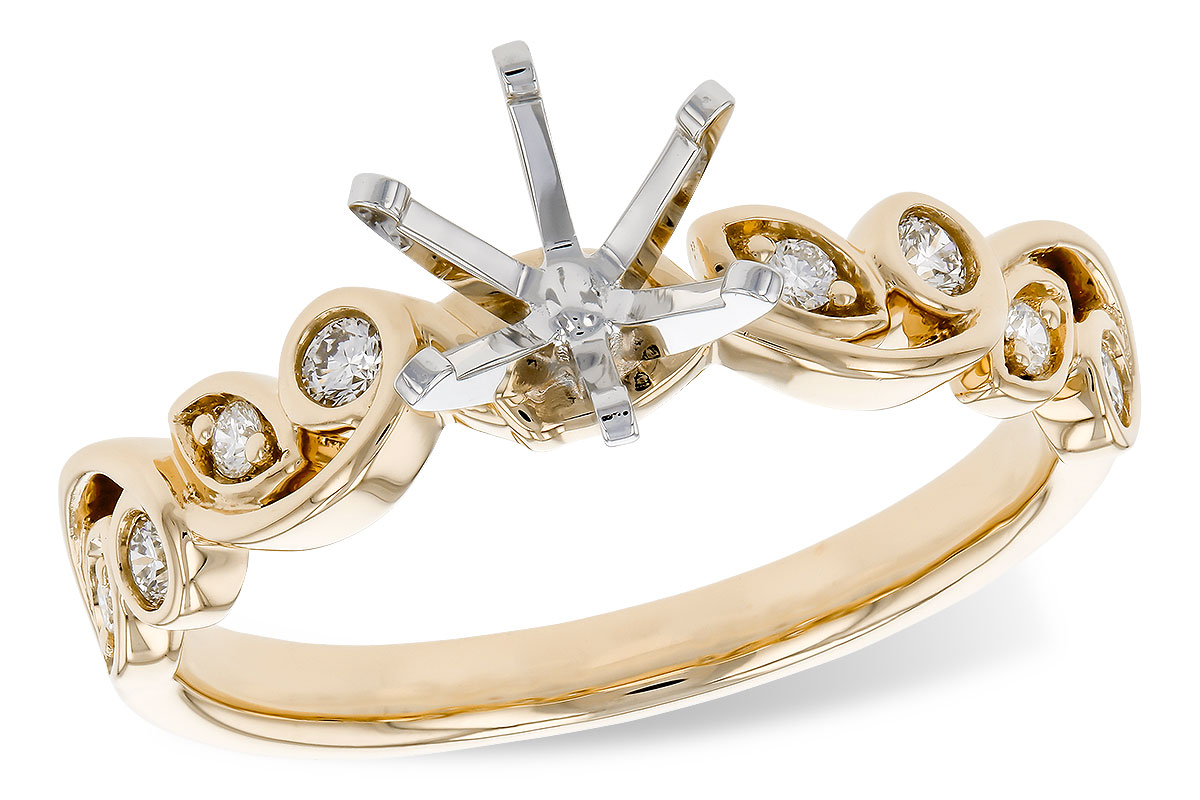 14KT Gold Semi-Mount Engagement Ring