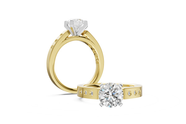 14KT Gold Semi-Mount Engagement Ring