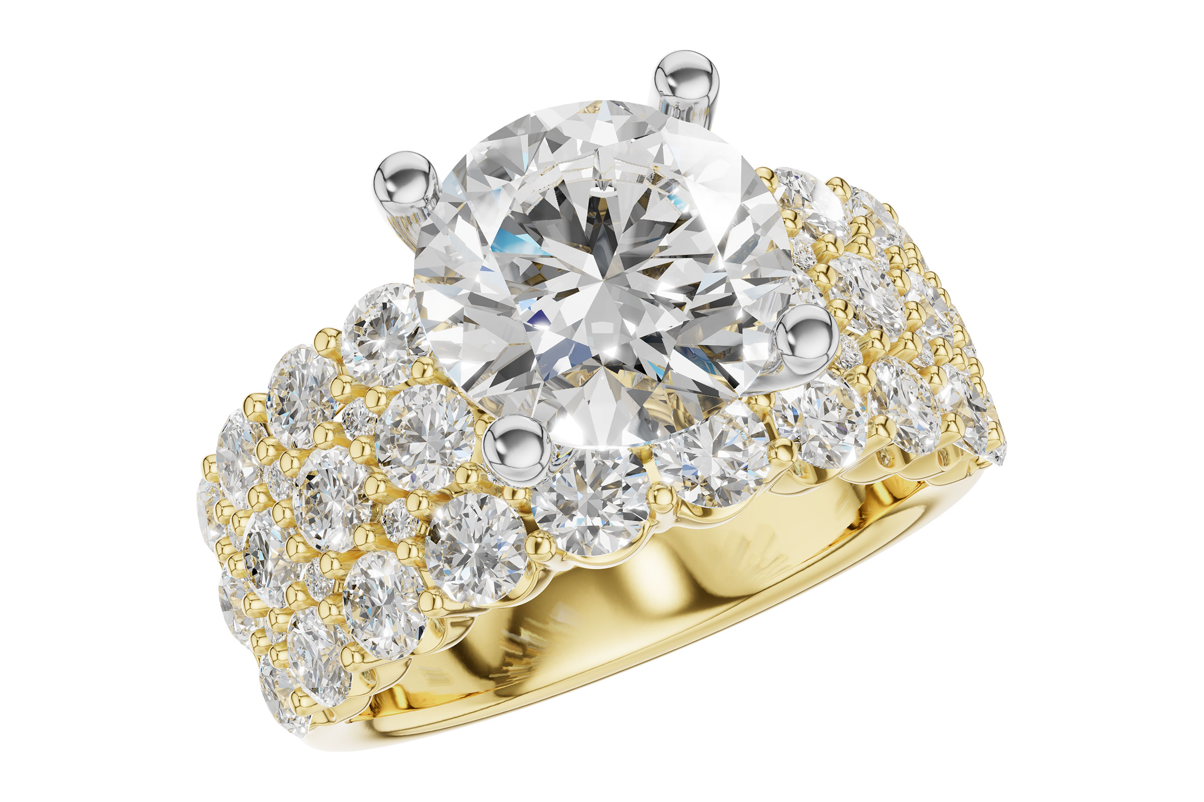 14KT Gold Semi-Mount Engagement Ring