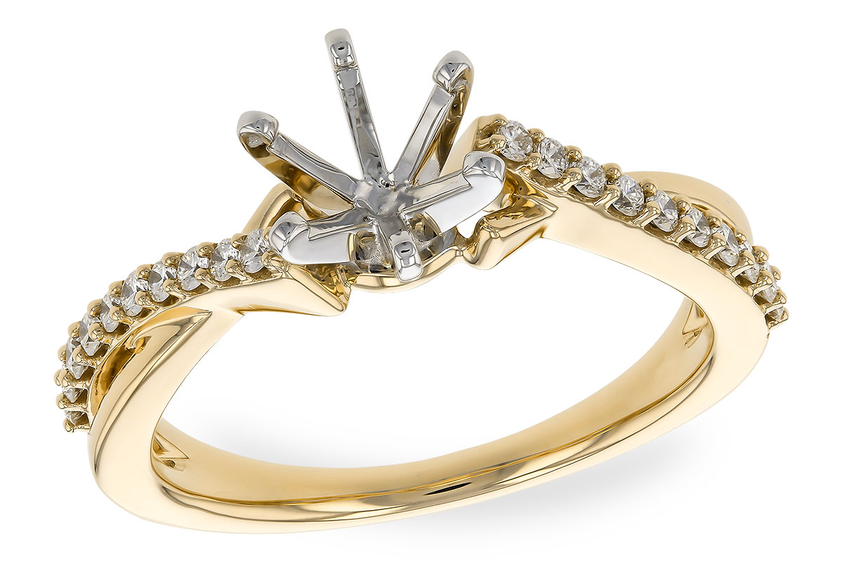 14KT Gold Semi-Mount Engagement Ring