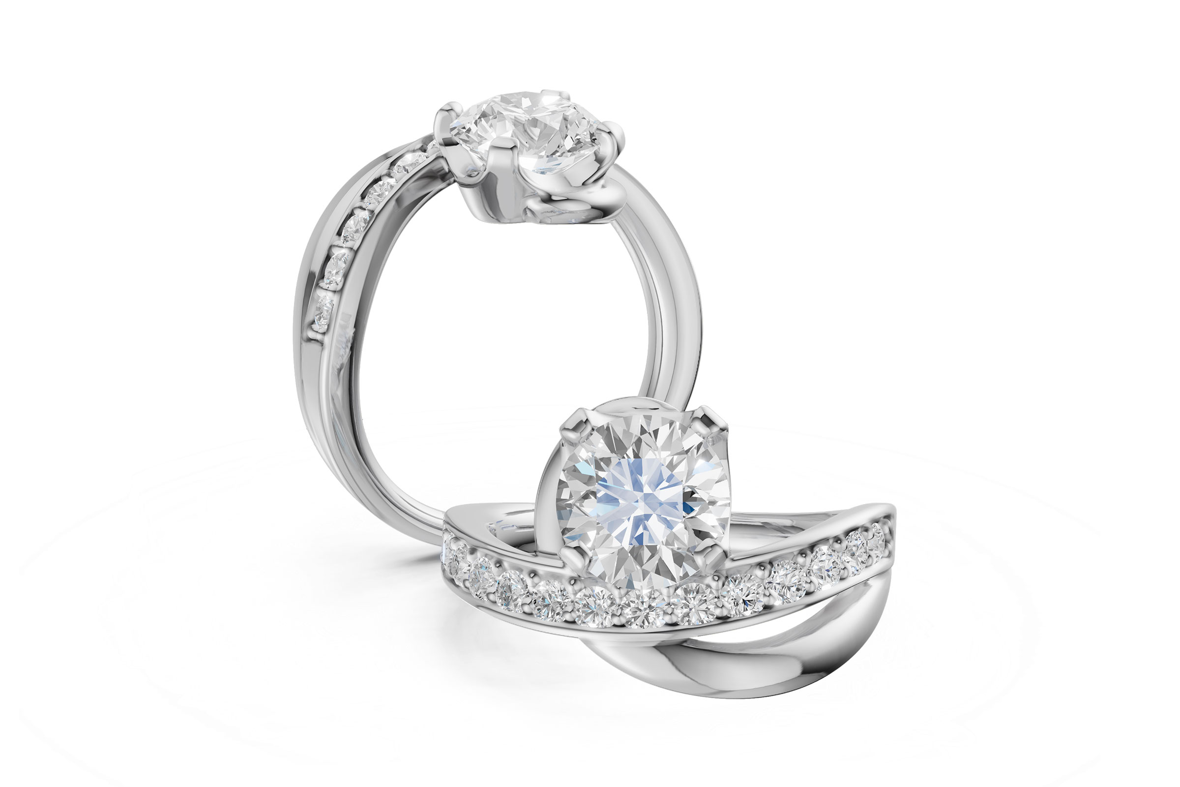 14KT Gold Semi-Mount Engagement Ring