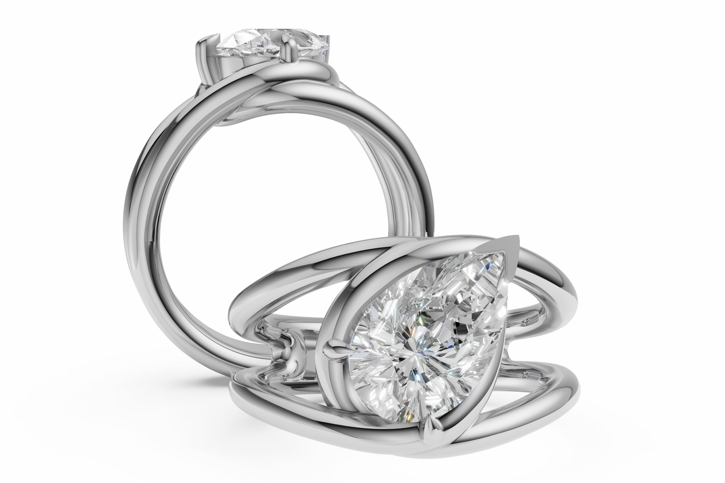14KT Gold Semi-Mount Engagement Ring