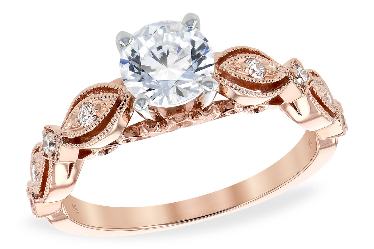 14KT Gold Semi-Mount Engagement Ring