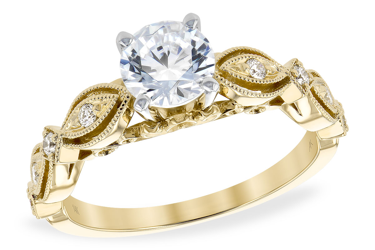 14KT Gold Semi-Mount Engagement Ring