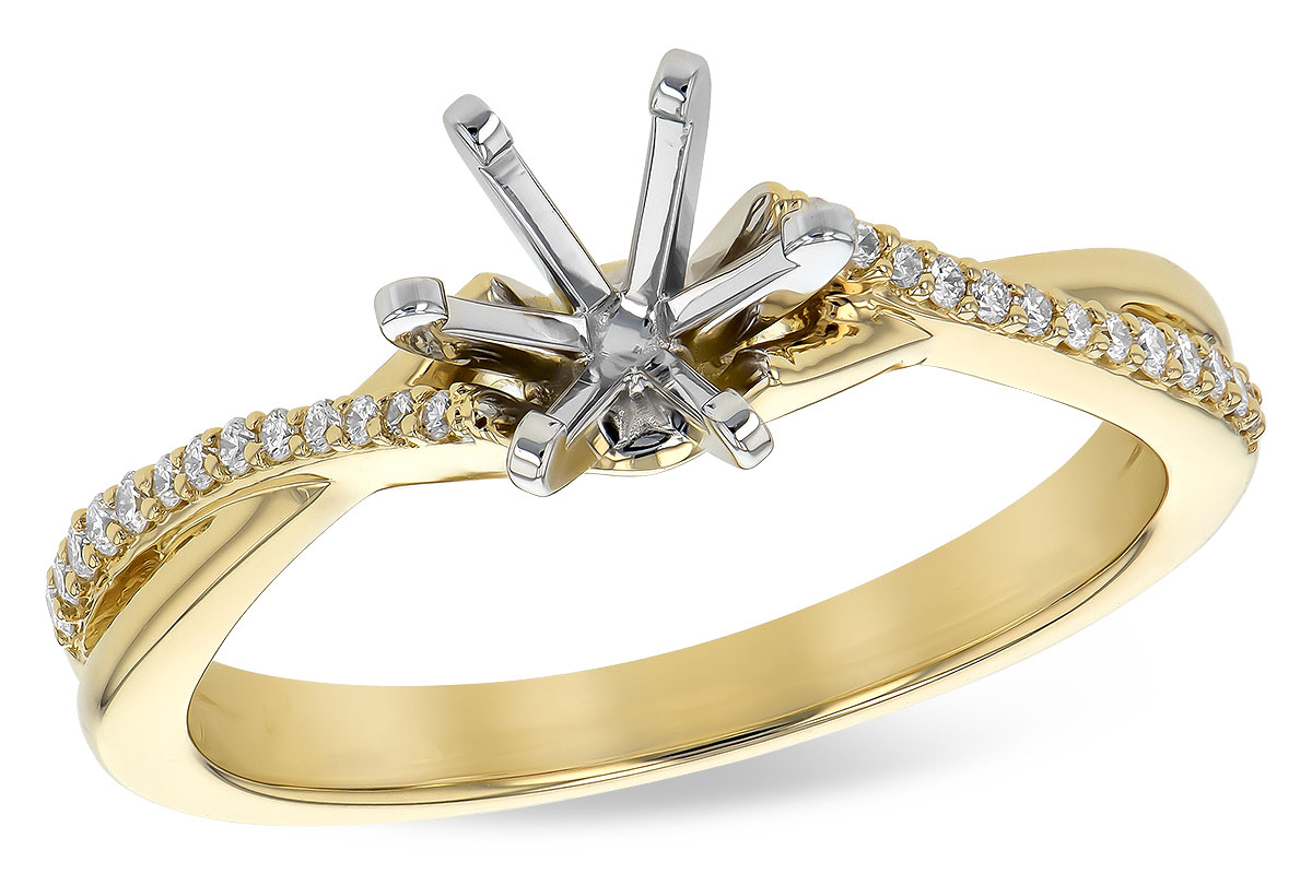 14KT Gold Semi-Mount Engagement Ring