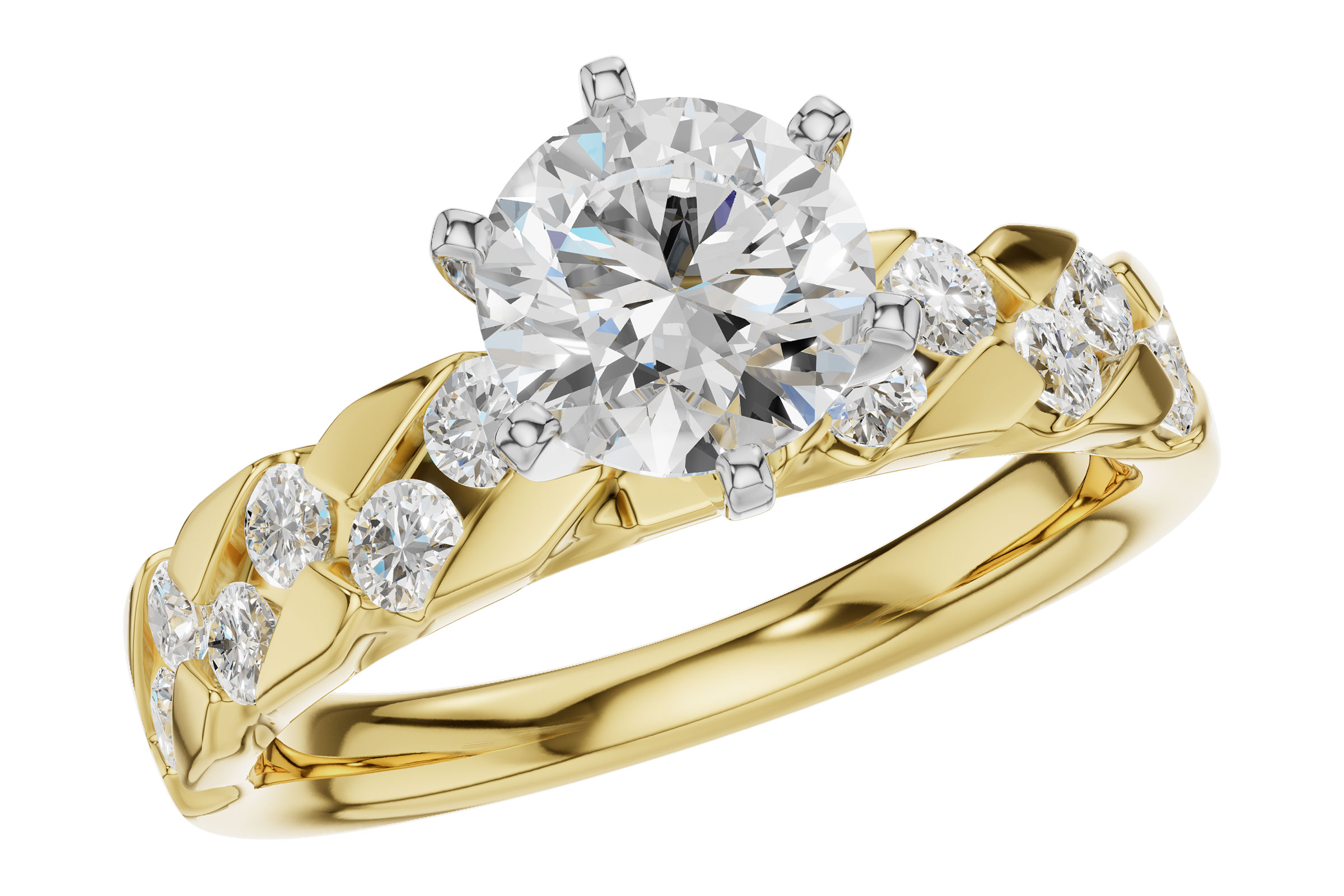 14KT Gold Semi-Mount Engagement Ring