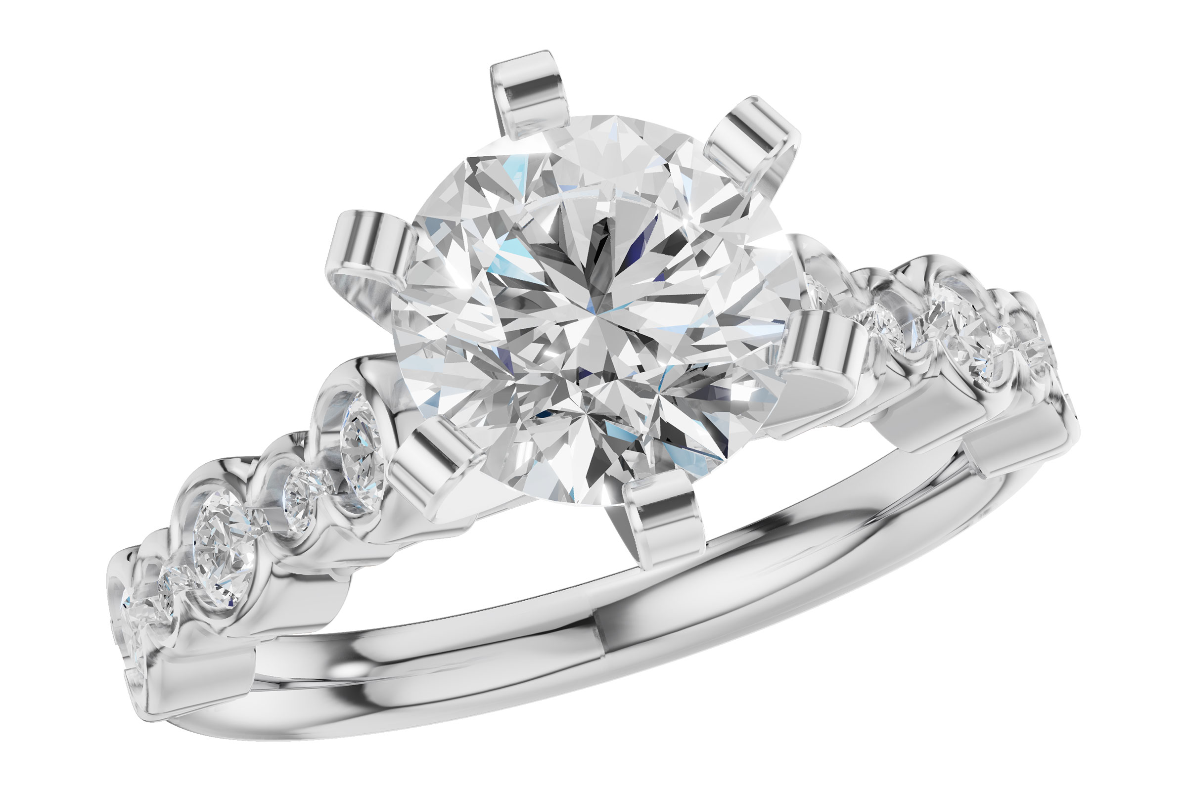 14KT Gold Semi-Mount Engagement Ring