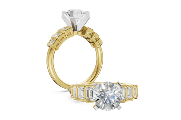 14KT Gold Semi-Mount Engagement Ring