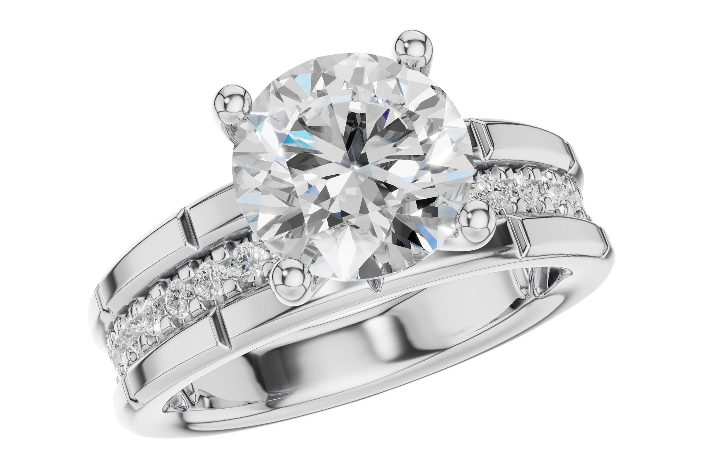 14KT Gold Semi-Mount Engagement Ring