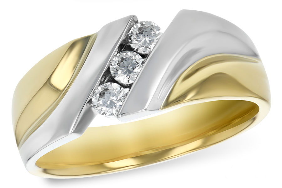 14KT Gold Mens Wedding Ring