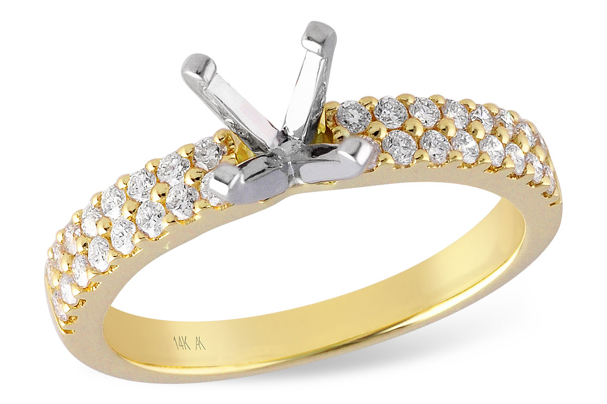 14KT Gold Semi-Mount Engagement Ring