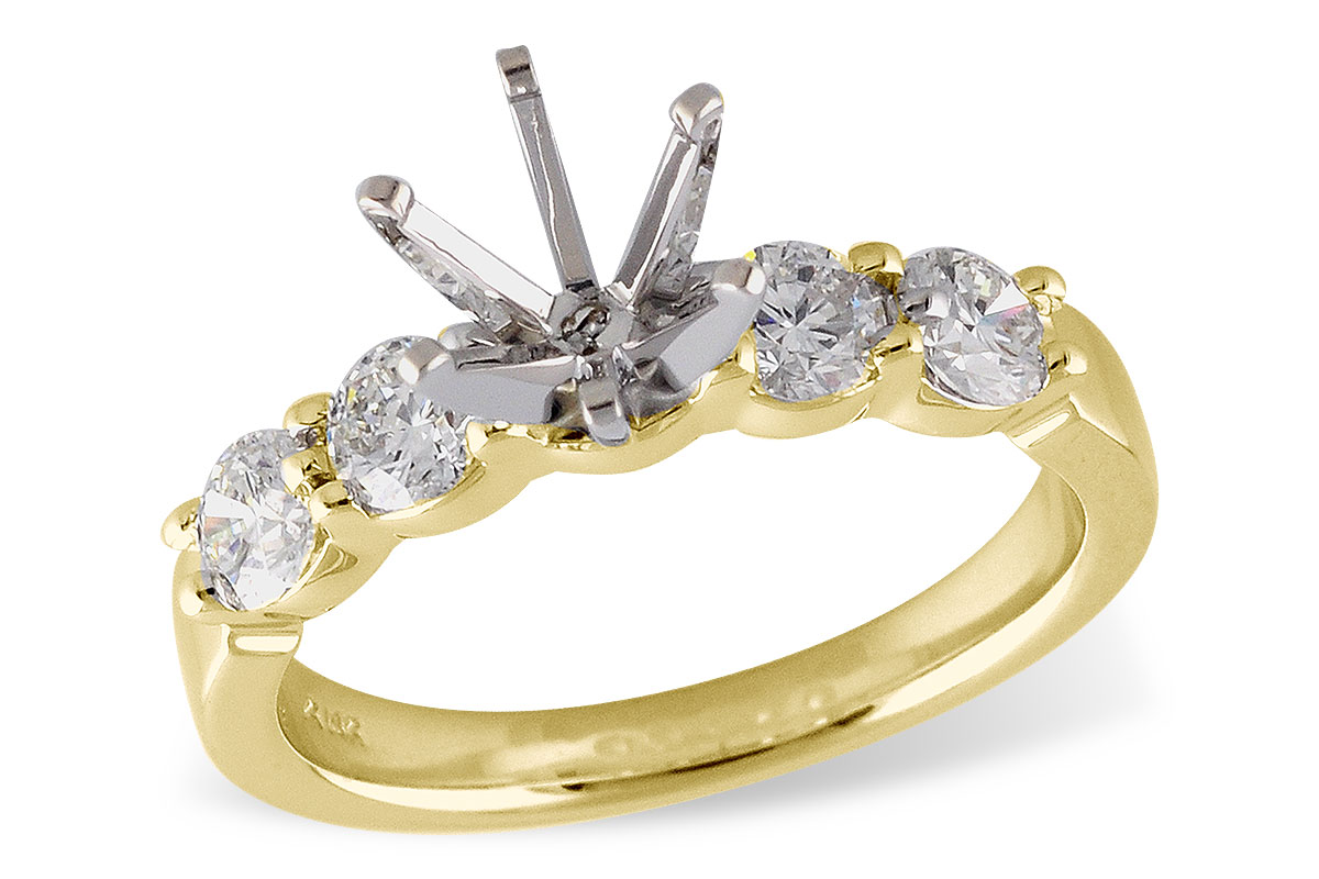 14KT Gold Semi-Mount Engagement Ring