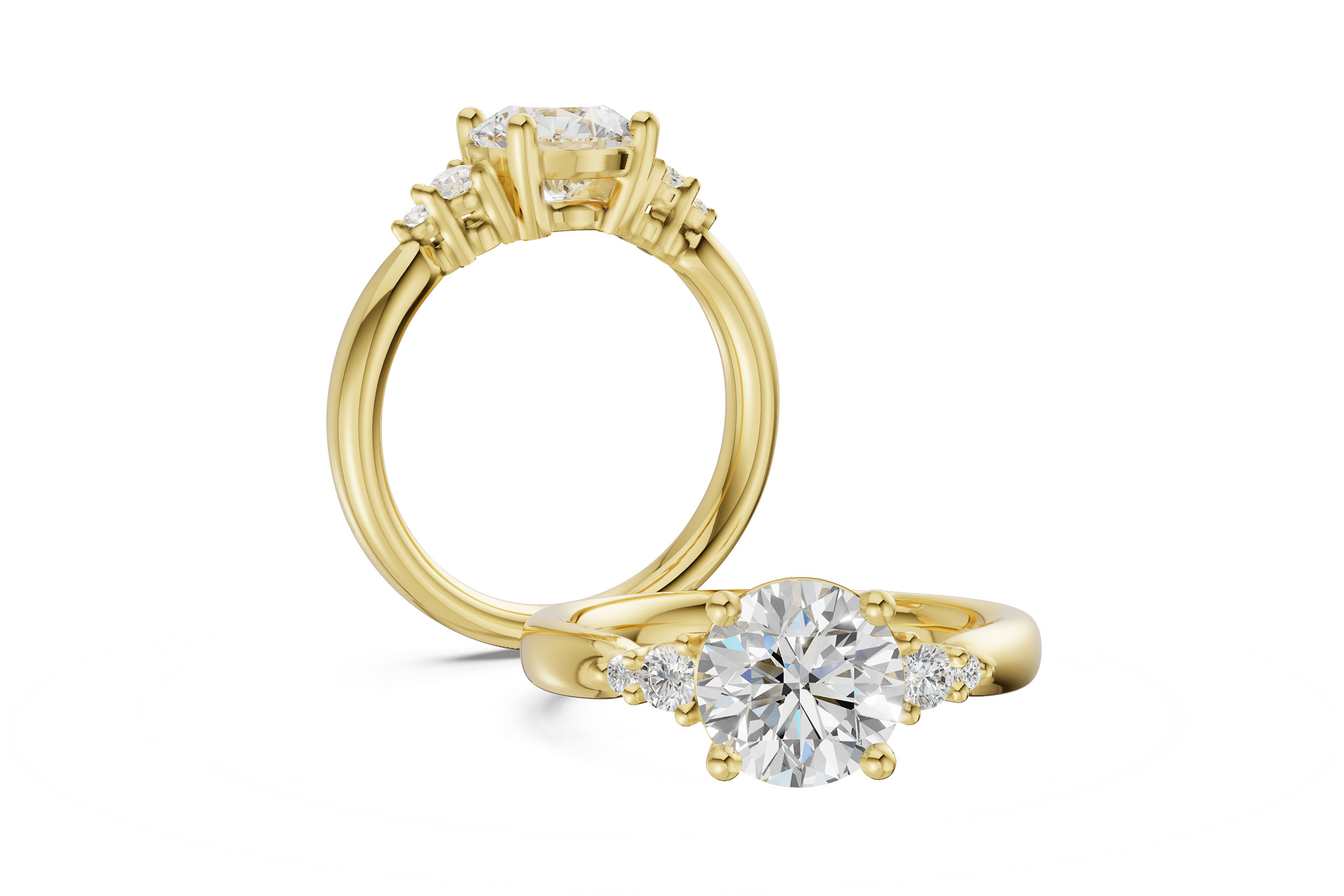 14KT Gold Semi-Mount Engagement Ring