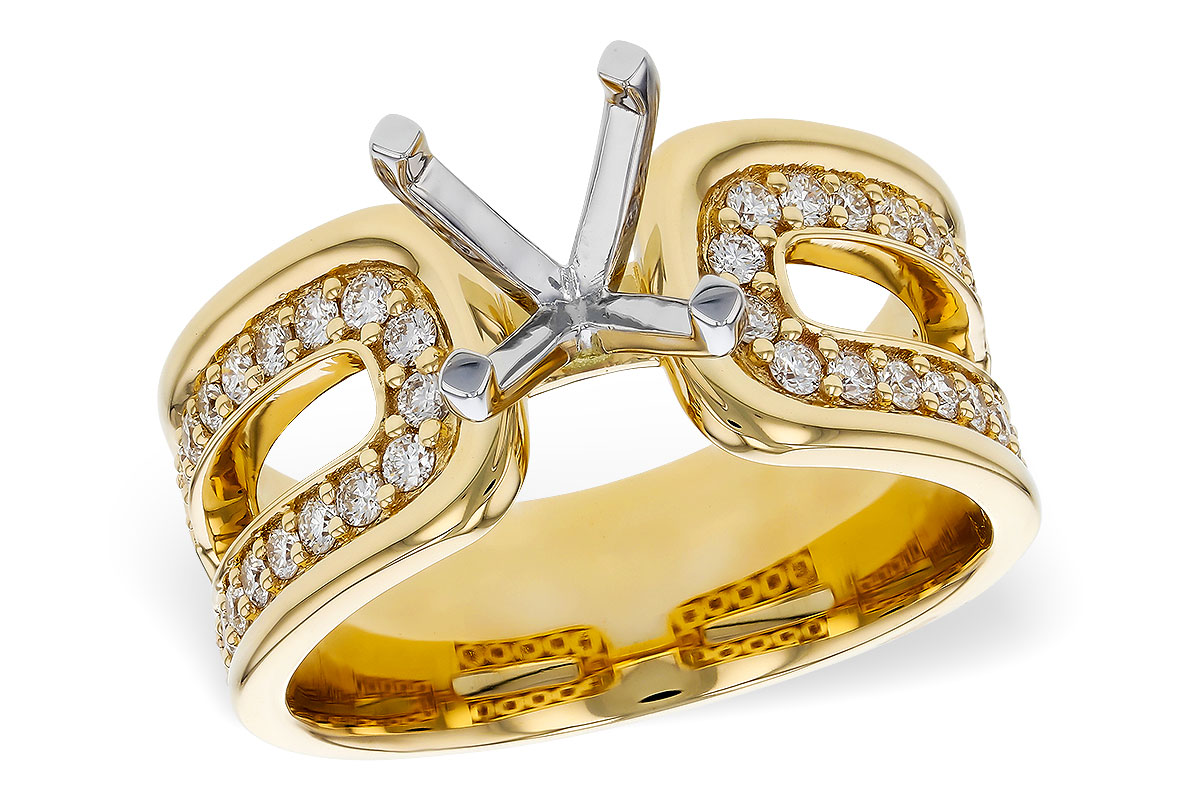 14KT Gold Semi-Mount Engagement Ring