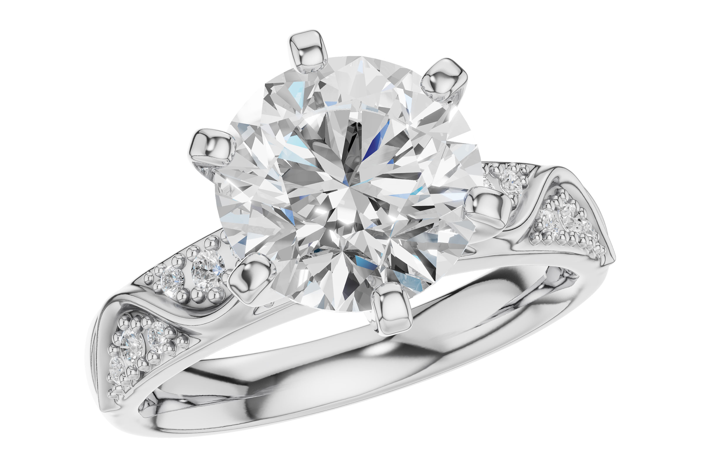 14KT Gold Semi-Mount Engagement Ring