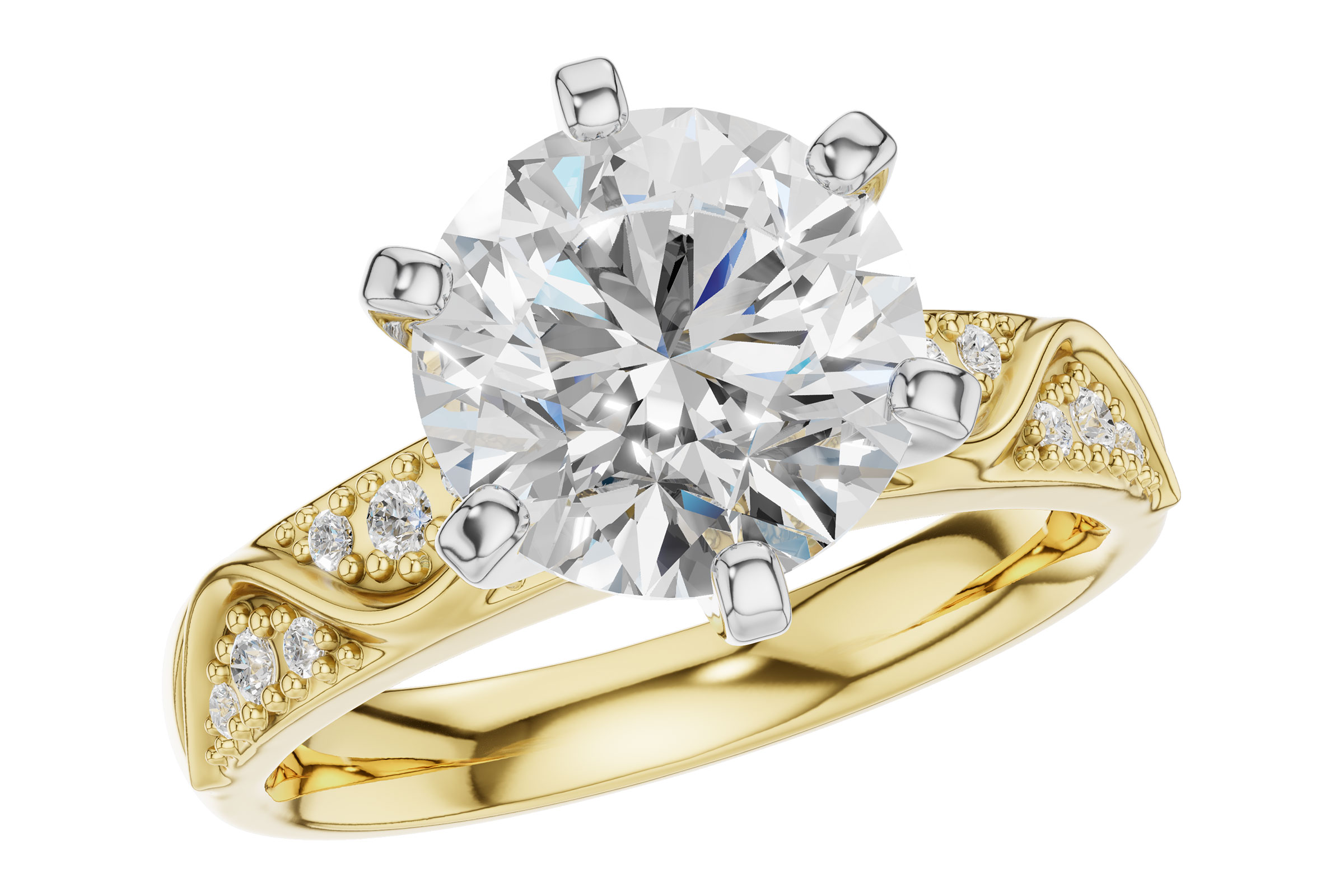 14KT Gold Semi-Mount Engagement Ring