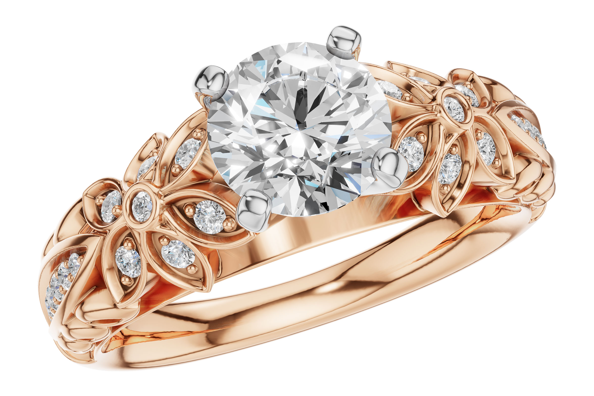 14KT Gold Semi-Mount Engagement Ring