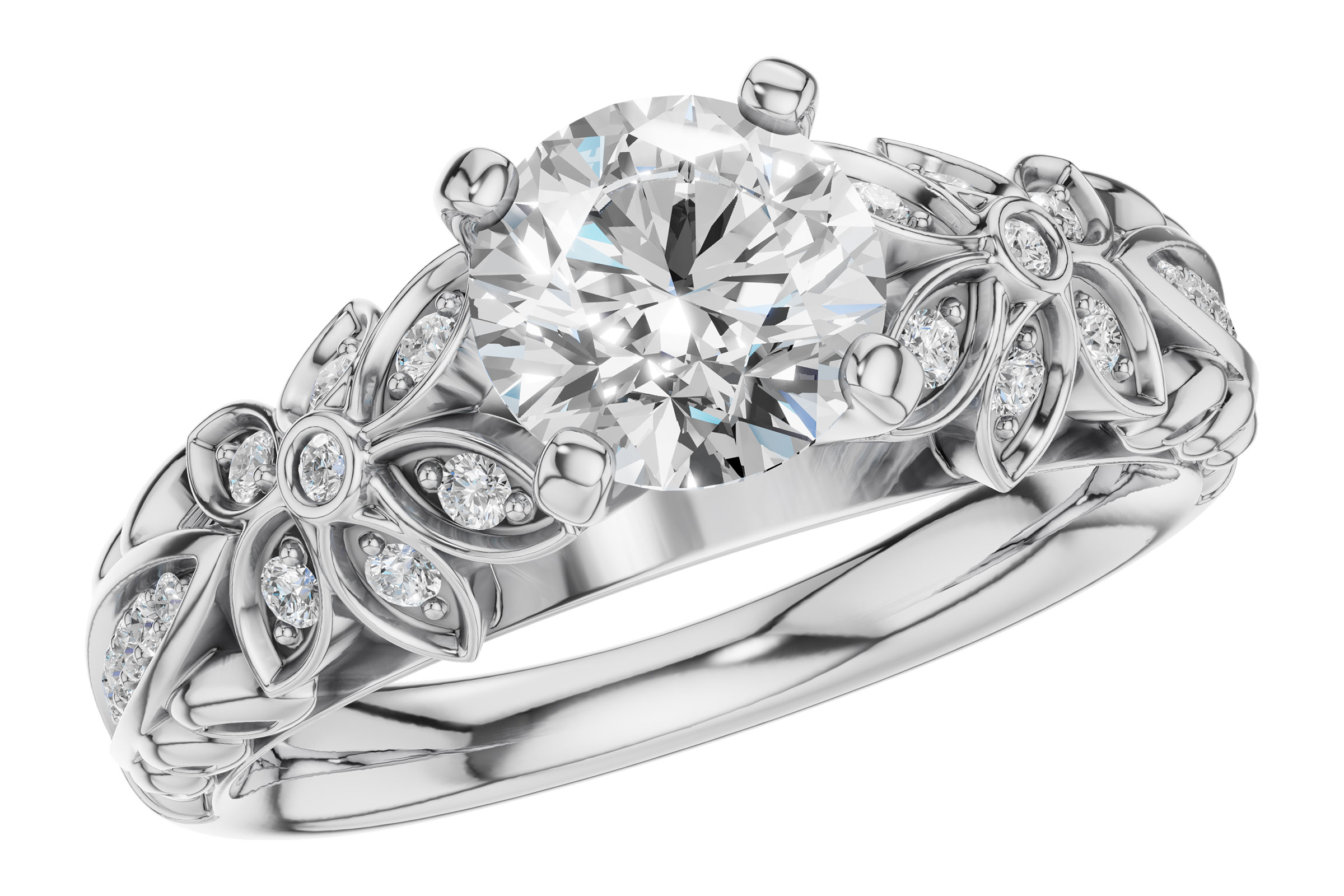 14KT Gold Semi-Mount Engagement Ring
