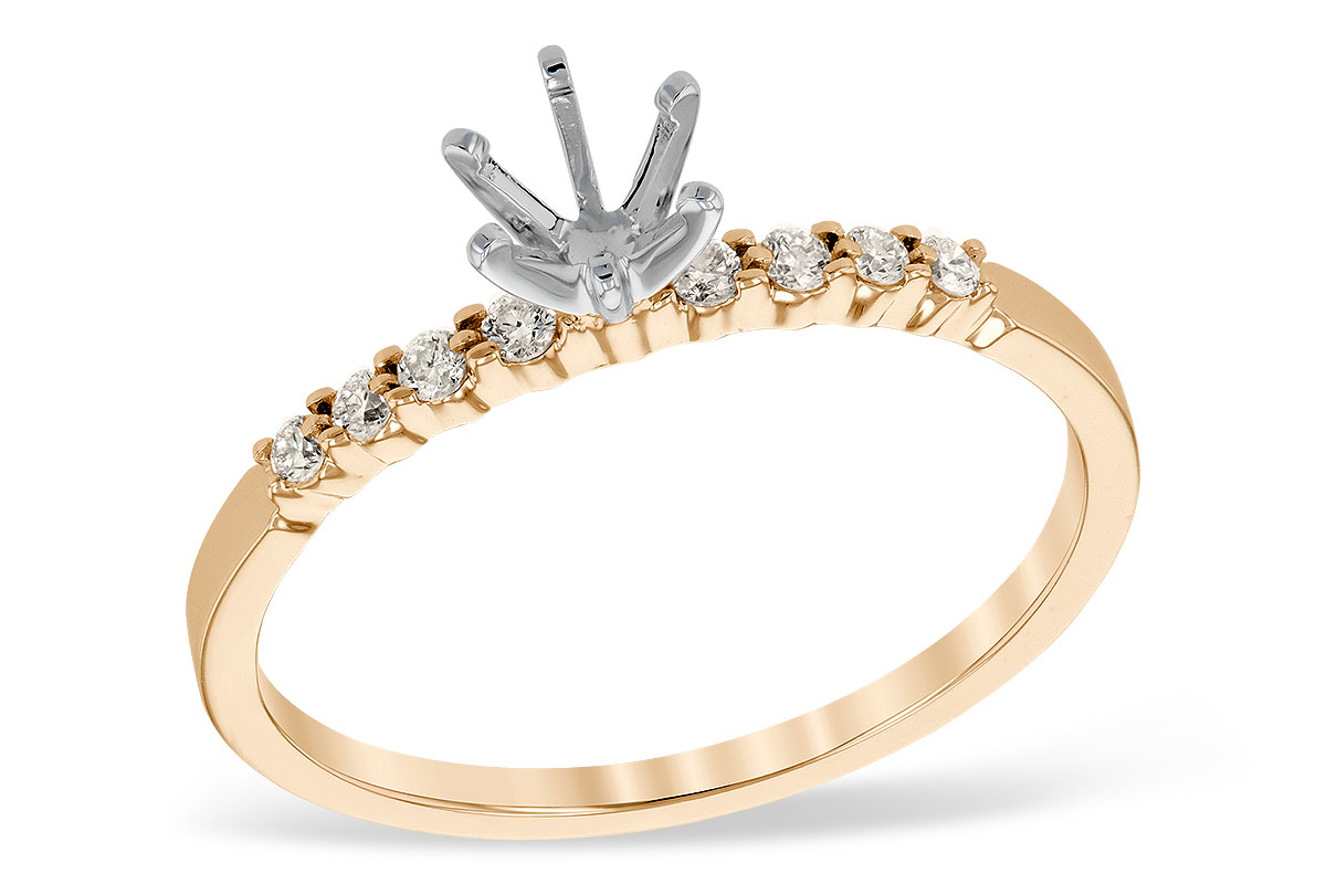 14KT Gold Semi-Mount Engagement Ring