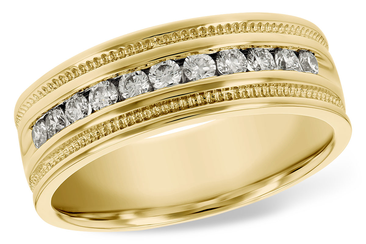 14KT Gold Mens Wedding Ring