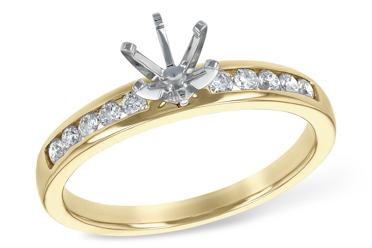 14KT Gold Semi-Mount Engagement Ring