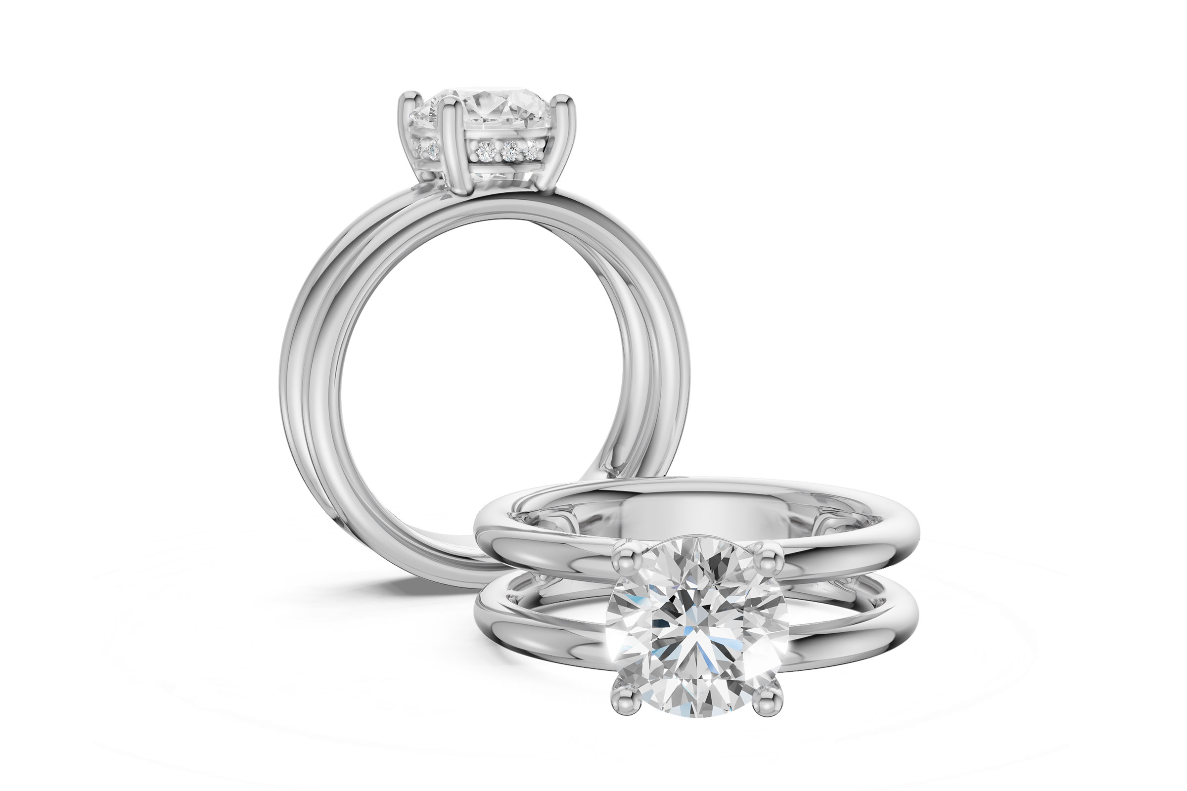 14KT Gold Semi-Mount Engagement Ring