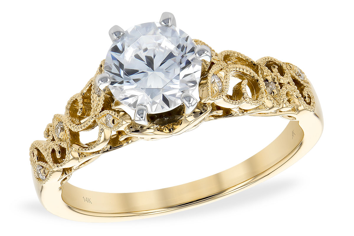 14KT Gold Semi-Mount Engagement Ring