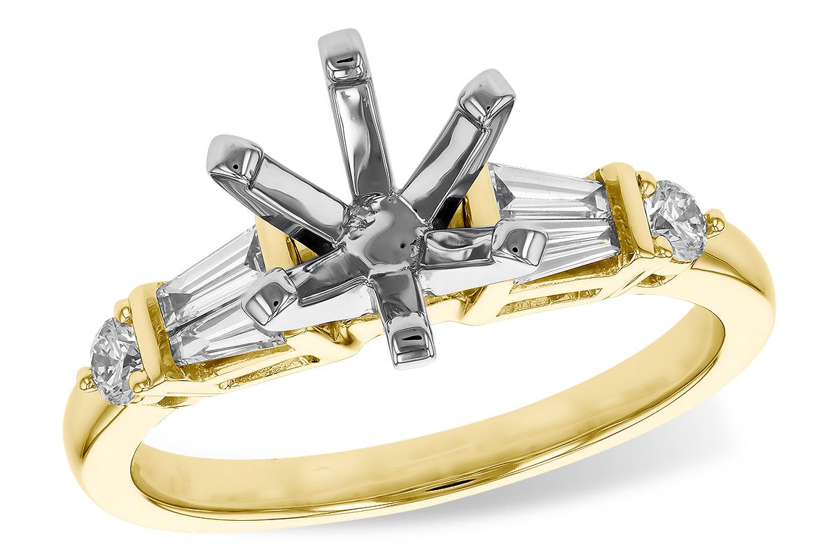 14KT Gold Semi-Mount Engagement Ring