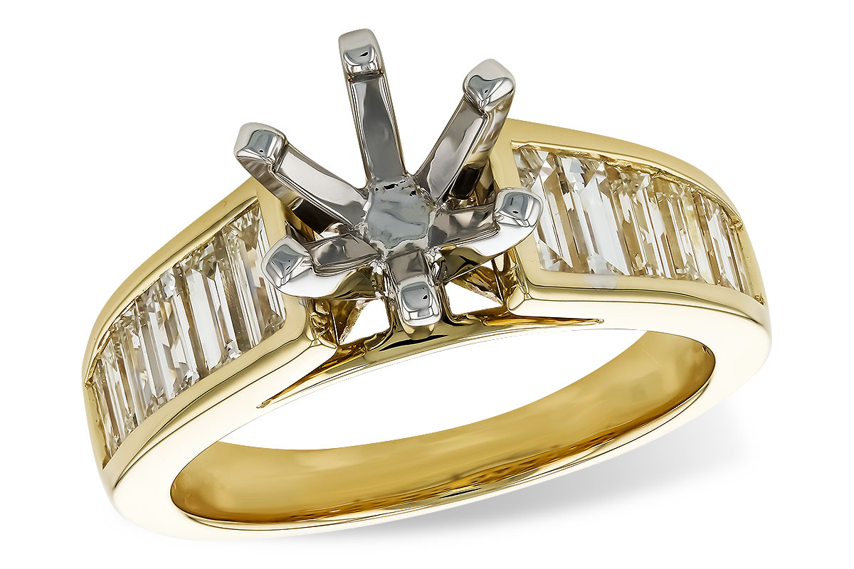 14KT Gold Semi-Mount Engagement Ring