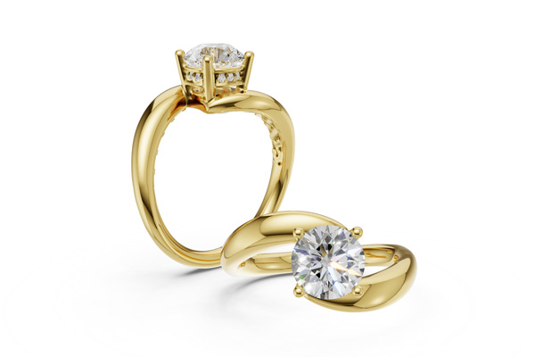 14KT Gold Semi-Mount Engagement Ring